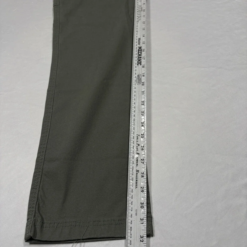 Eddie Bauer Pants Mens 34x32 Canvas Utility Pant Green Specialty Dyed